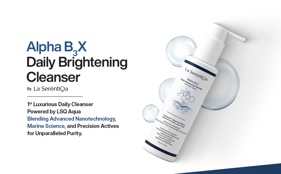 Vitamin C and niacinamide cleanser for glowing skin